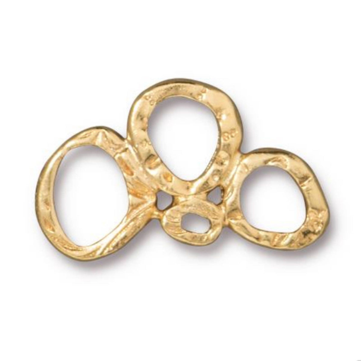 TierraCast Intermix 3 Ring Link, Bright Gold