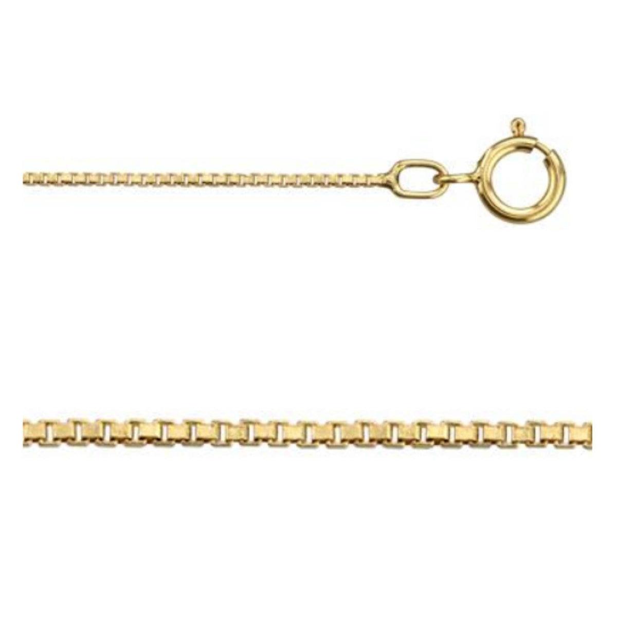 18 Inch 14Kt Gold-filled 0.8mm Box Chain
