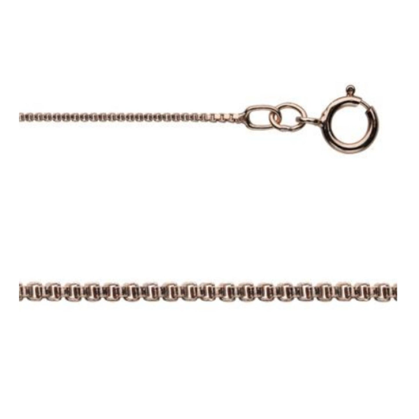 16 Inch 14Kt Rose Gold-filled 0.8mm Box Chain