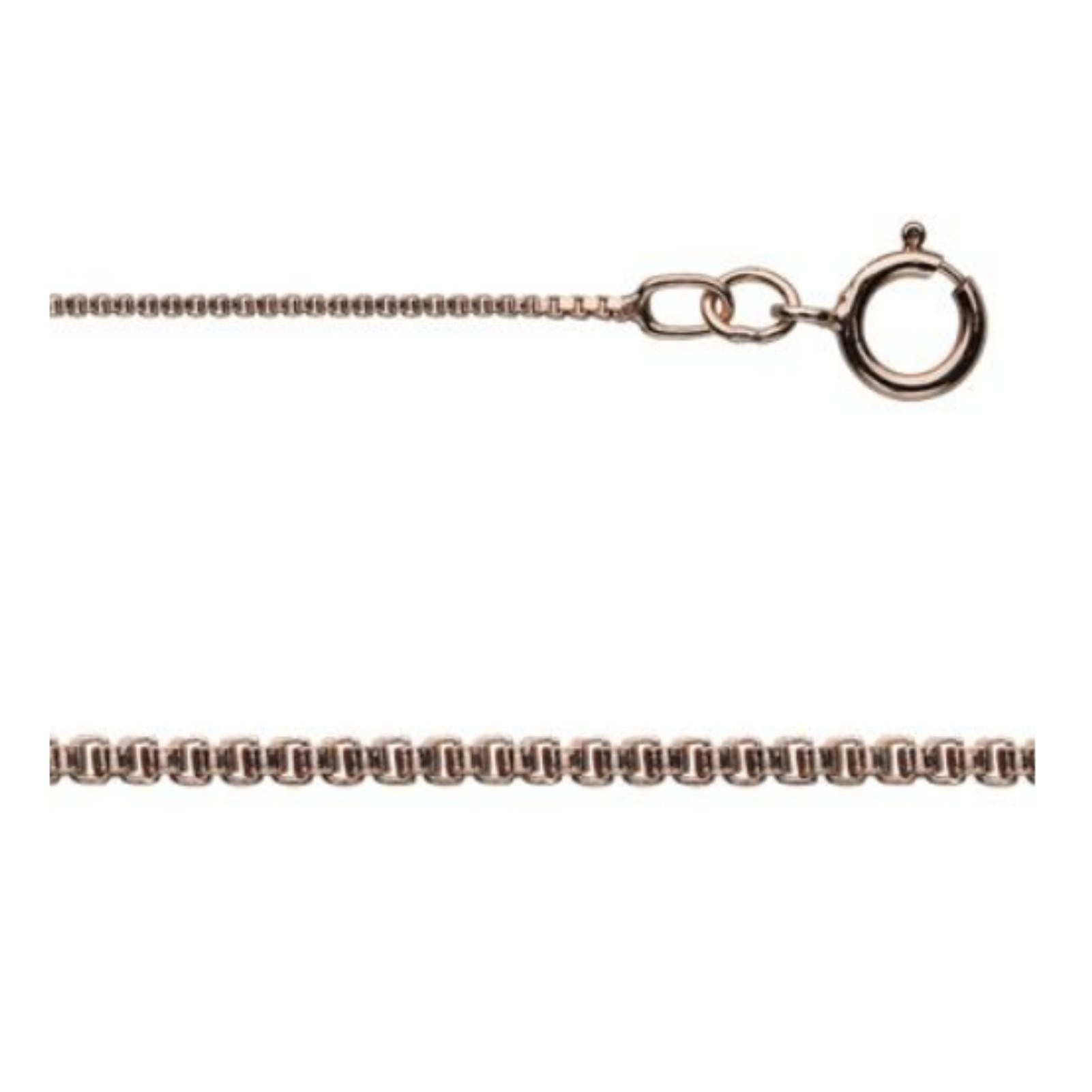 16 Inch 14Kt Rose Gold-filled 0.8mm Box Chain