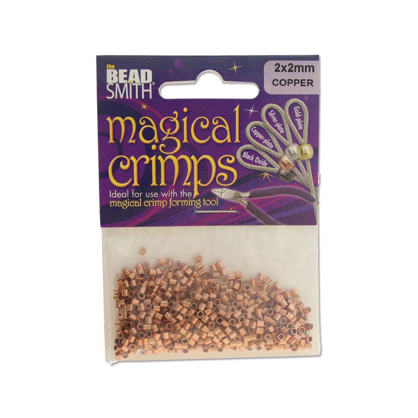 Beadsmith Magical Crimps Copper Plated (400/pkg.)