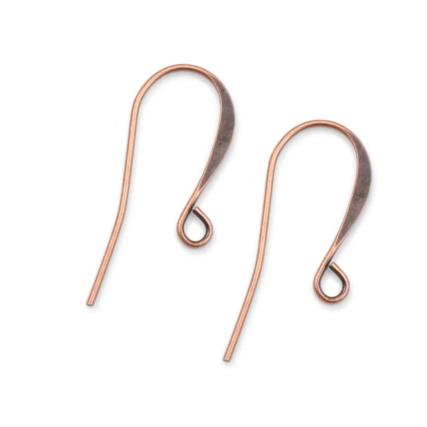 144 Antique Copper Plated Ear Wires, 26mm