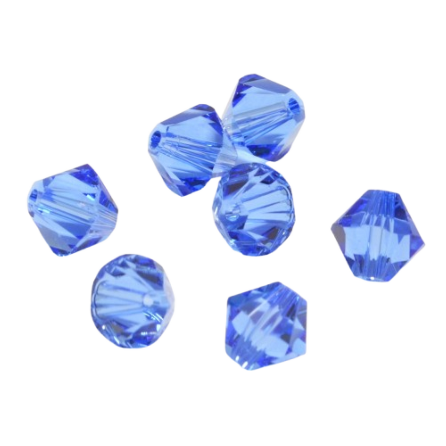 SAPPHIRE 6mm Crystal Bicone (12/pkg.)