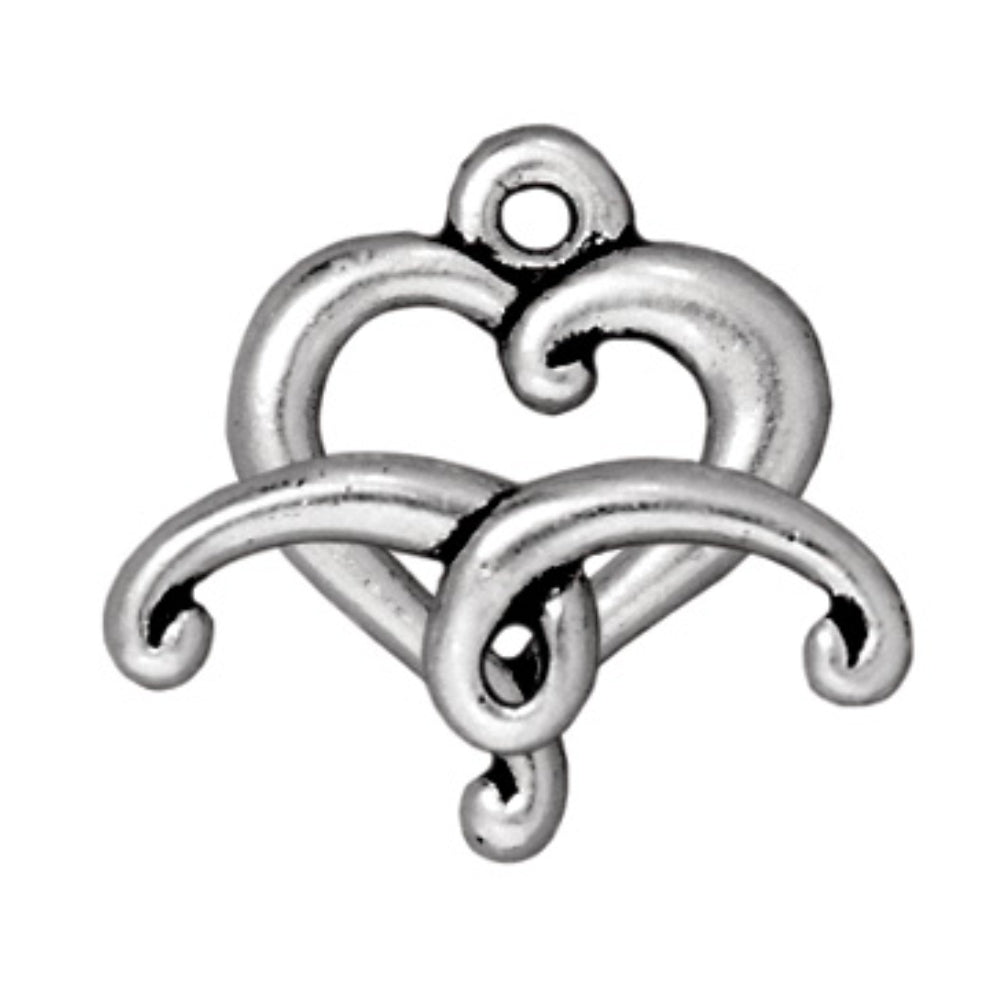 TierraCast Jubilee Clasp, Antique Silver