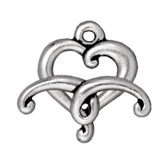 TierraCast Jubilee Clasp, Antique Silver