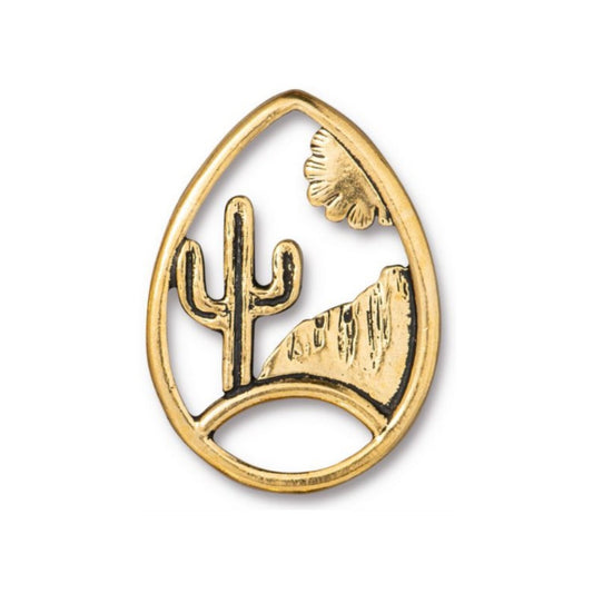 TierraCast Desert Landscape Link, Antique Gold